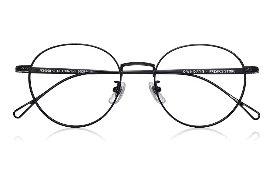 Eyeglasses OWNDAYS × FREAK'S STORE FK1002B-4S  Mat Black
