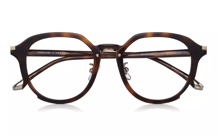 Eyeglasses SHINGO AIBA × OWNDAYS AS2003Z-3S  ブラウンデミ
