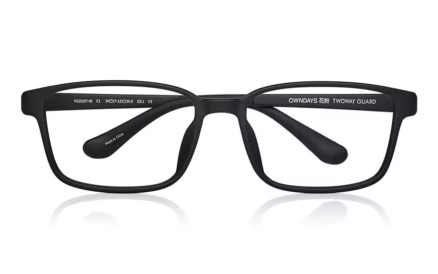 Eyeglasses OWNDAYS 花粉 2WAY GUARD PG2020T-4S  Mat Black