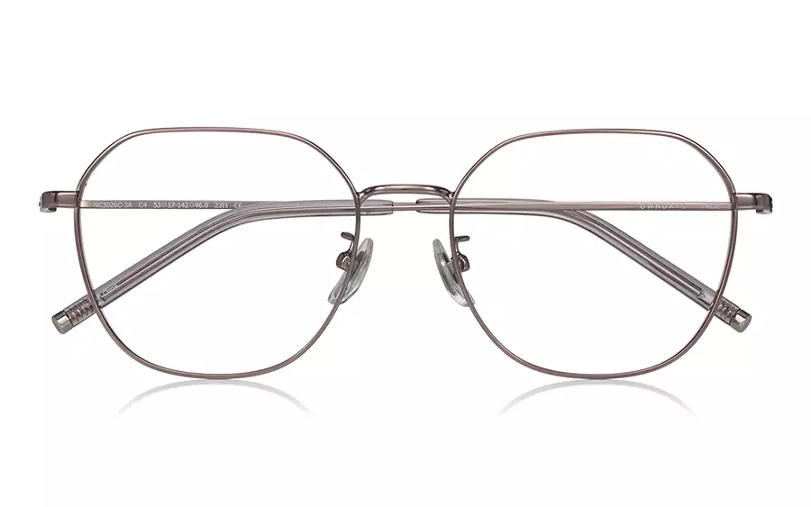 Eyeglasses +NICHE NC3026C-3A  ピンクゴールド